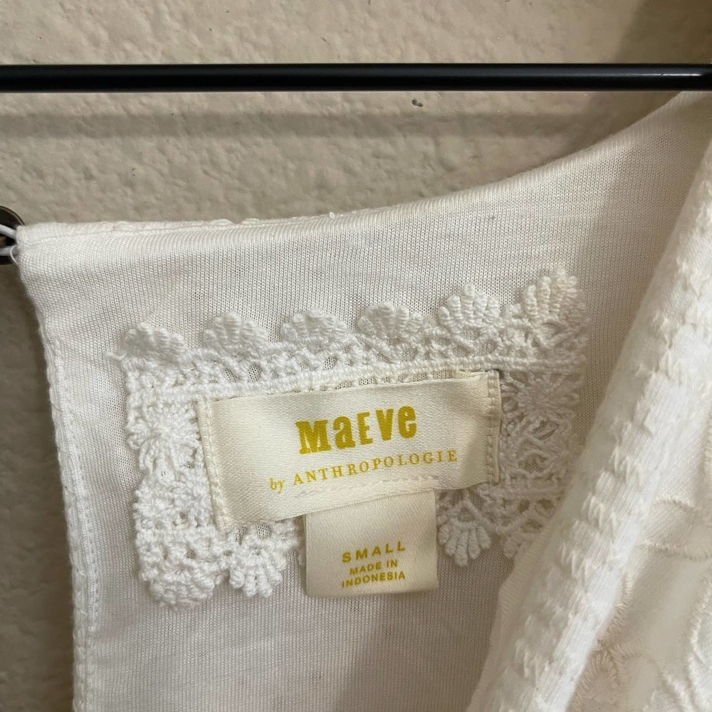 Anthropologie White Eyelet Maxi Dress - Picture 13 of 16
